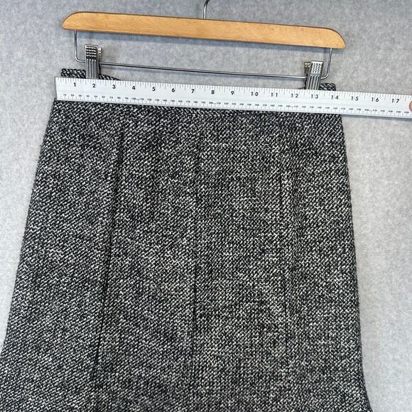 Neiman Marcus Exclusive Skirt Womens Size 6 Black White Tweed Lace Fit & Flare - Picture 11 of 12